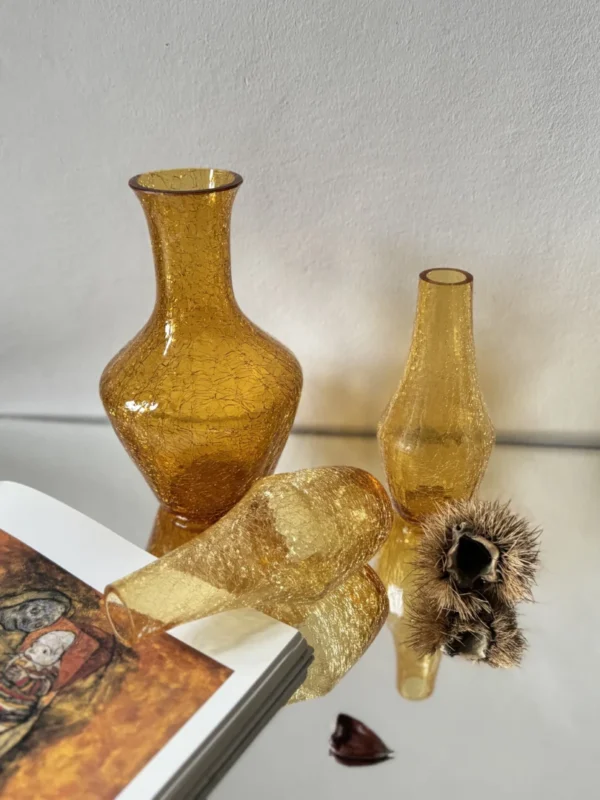 Wazony vintage „Zmrożony plaster miodu”