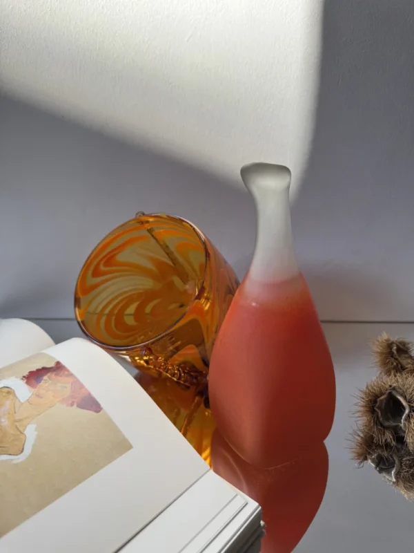 Szkło vintage  „Pomarańczowa alternatywa”