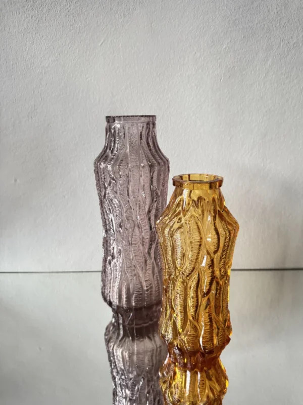 Zestaw wazonów vintage lata 60. „Lilia miód”