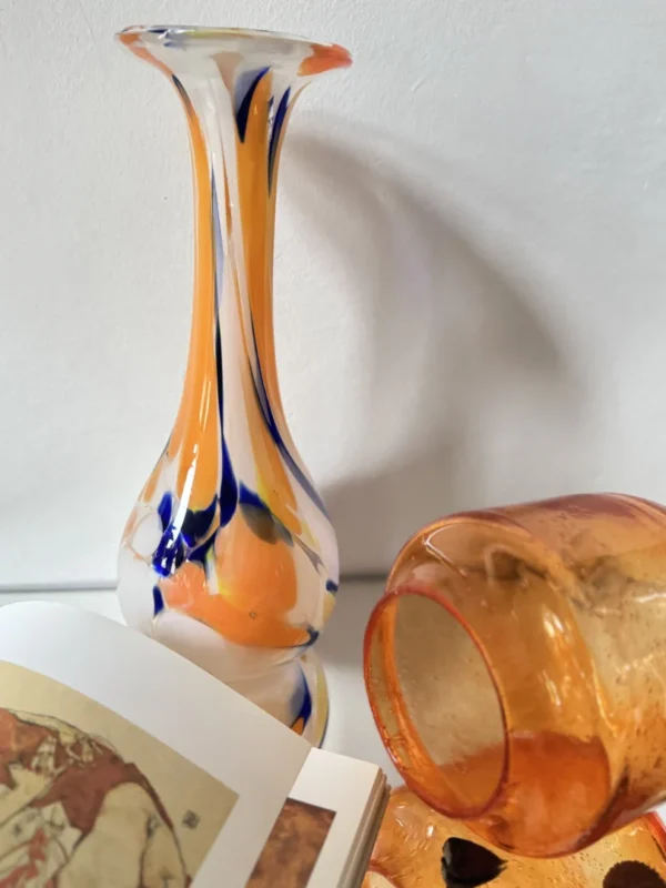 Szkło PRL zestaw „Vintage orange”