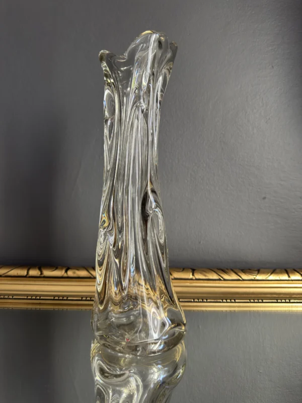 Wazon rzeźba czeskie szkło  artystyczne "Tańczące żywioły"