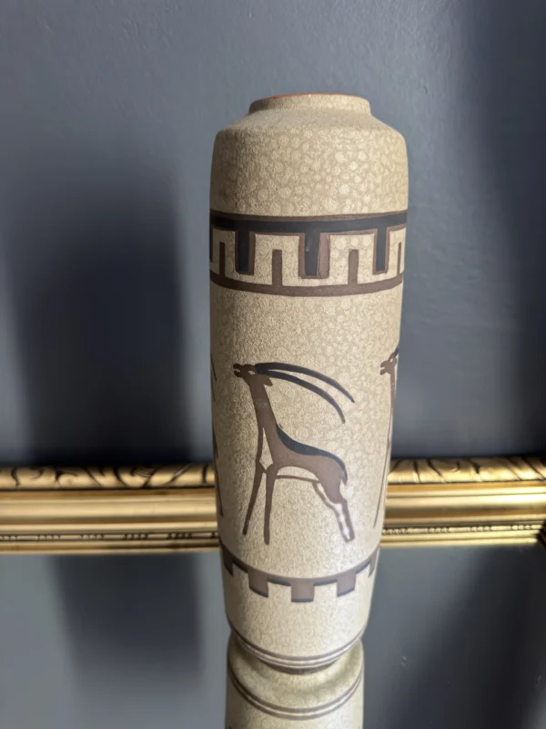 Ceramiczny wazon vintage - motyw antyczny  "Echo antyku"